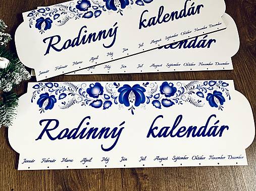Dekorácie - Rodinný kalendár - 14021135_