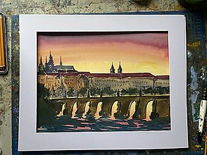 Obrazy - Karlov most a hradcany - 14018910_