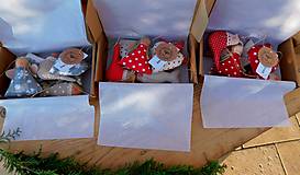 Dekorácie - Vianočná sada "Kilt", 6 ks v krabičke - 14016860_