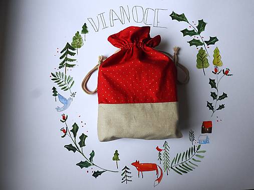 Úžitkový textil - Vrecúško ,,A bodka!" - 14020682_