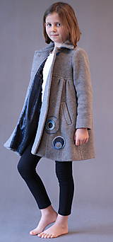 Detské oblečenie - Dívčí kabátek zimní vel. 146 - 14021211_