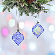 Dekorácie - Trblietavé vianočné ozdoby - ornamentové (dekorácia) - 14018767_