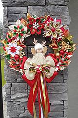 Dekorácie - Veľký vianočný veniec v tradičných farbách rôzne varianty - 14025752_