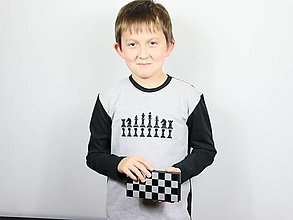 Detské oblečenie - Detské tričko - šach - 14022752_