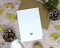Papiernictvo - Vianočná pohľadnica biela - PSÍK sa korčuľuje - 14026120_