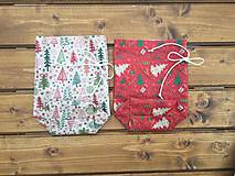 Úžitkový textil - ZĹAVA  !!!! filcové vianočné vrecúška ... (Červené) - 14025572_