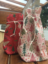 Úžitkový textil - ZĹAVA  !!!! filcové vianočné vrecúška ... (Červené) - 14025583_