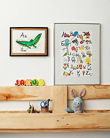 Detské doplnky - Print maľovaná abeceda - 14024944_