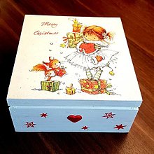 Úložné priestory & Organizácia - GRÉTKA A DARČEKY ( Vianočná krabička pre dievčatko) - 14025679_