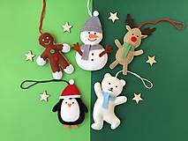 Dekorácie - Detské vianočné ozdoby na stromček - 14022265_