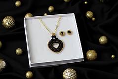 Sady šperkov - Darčekový set šujtášových šperkov - náhrdelník a náušnice - 14026858_