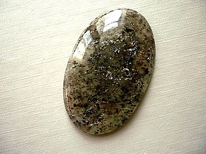Minerály - Kabošon - achát mechový 37 mm, č.3f - 14030138_