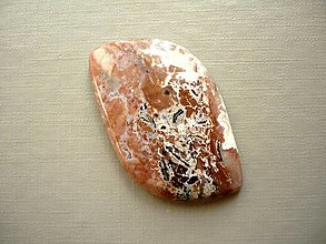 Minerály - Kabošon - achát krajkový 39 mm, č.1f - 14030171_