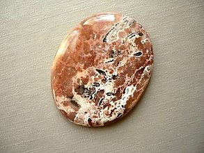 Minerály - Kabošon - achát krajkový 35 mm, č.8f - 14030182_
