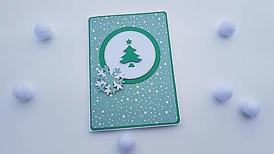 Papiernictvo - Pozdrav - Vianoce "Sneží" - 14036971_