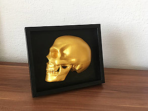 Dekorácie - 3D obraz na stenu: Human Skull - 14036698_