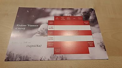 Dobrý obchod - Vianočná pohľadnica (Červená) - 14032200_