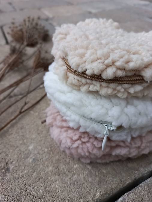 Peňaženky - Teddy "ňuňu" peňaženka na mince (Biela) - 14035256_