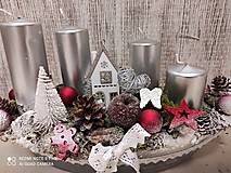 Svietidlá - Vianočná adventná dekorácia, vianočný aranžmán - 14033964_