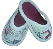 Ponožky, pančuchy, obuv - Vianočné papučky - 14036331_