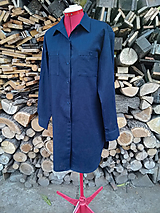 Šaty - Ľanová košeľa / košeľové minišaty (rôzne farby) - 14033381_