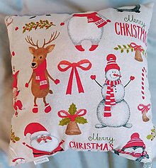 Úžitkový textil - Vianočný vankúšik II - 14036213_