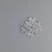 Náhrdelníky - strieborné prívesky - PUZZLE (rodinné puzzle) - 14034716_