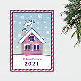 Dekorácie - Adventný kalendár - domček cez deň - 14032548_
