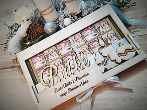 Iné - Vianočný čokoládový dezert s vašimi foto a osobným venovaním - 14041862_