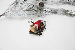 Brošne - Veselé vianočné brošničky "úsmev ako dar"  (Hnedý svetrík) - 14042466_