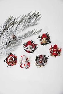 Brošne - Veselé vianočné brošničky "úsmev ako dar" - 14042453_