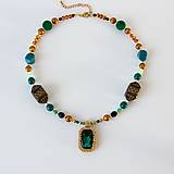 Náhrdelníky - Korálkové náhrdelníky so Swarovski krištáľmi Kleopatra - 14044058_