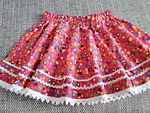 Detské oblečenie - Krojová kruhová sukienka - 14044630_