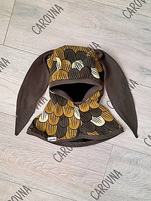 Detské čiapky - Detská kukla bavlna/merino - 14047260_