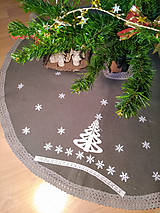 Úžitkový textil - Vianočný vlnený koberček pod stromček (rôzne farby) - 14046045_