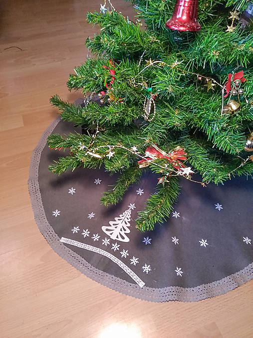 Vianočný vlnený koberček pod stromček (rôzne farby)