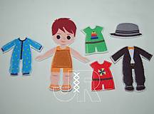 Hračky - chlapec s oblečením - 14044210_
