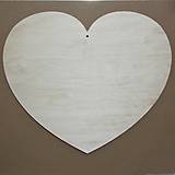 Polotovary - Drevené srdce maxi (20x24 cm) - 14051681_
