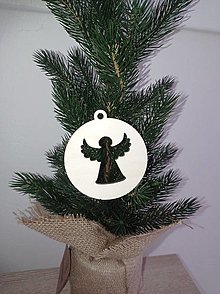 Dekorácie - Vianočná guľa s anjelom - 14050216_