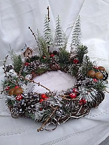 Dekorácie - Vianoce v lese - dekorácia 59 - zima - 14051454_