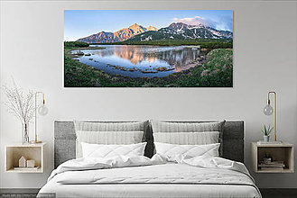 Fotografie - Ranná Panoráma Vysokých Tatier, TANAP, Slovensko (Plátno) - 14053288_