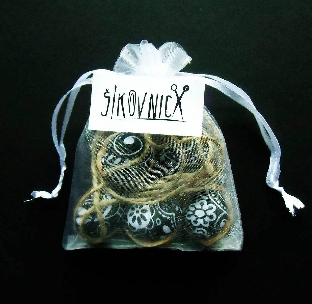 5 mini orieškov nielen pre Popolušku ♥ (čierno-biele folk)