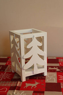 Dekorácie - Vianočný lampáš - "Vianočný stromček" - 14057039_