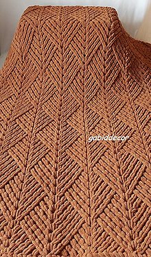 Úžitkový textil - Jemnučká a ľahká deka z priadze alize puffy - čokoládová (Farba čokoládová, rozmer cca (145 x 180) cm) - 14056923_