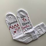 Ponožky, pančuchy, obuv - Maľované  ponožky pre výnimočnú MAMU (s menami detí) - 14057075_