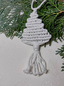 Dekorácie - Mini stromček (Biela perleť) - 14055748_
