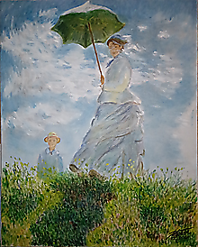 Obrazy - Žena so slnečníkom podľa Moneta - 14056052_