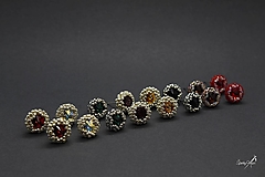 Náušnice - napichovacie náušnice Swarovski 8mm (Priehľadná) - 14059430_