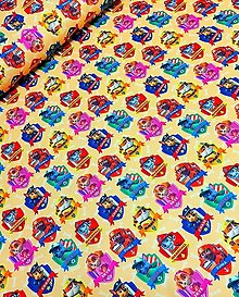Textil - Teplákovina PAW PATROL (Žltá) - 14060776_