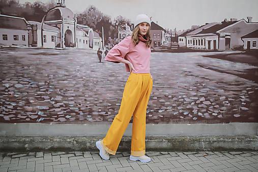 Nohavice - Nohavice PAULA (Žltá) - 14059233_